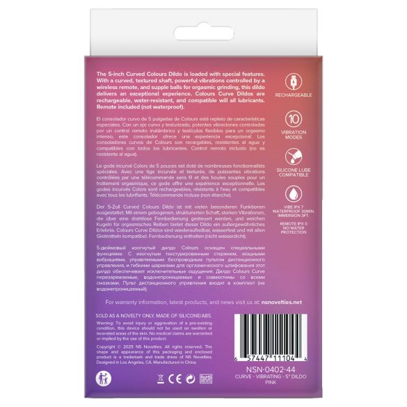 NS Novelties - Estimulador Clítoris y Vibrador Punto G 2en1 (rosa)