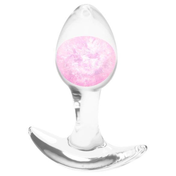 NS Novelties - plug anal transparente - pequeño - silicona rosa