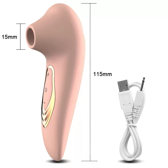 AlvUp - succionador de clítoris con vibración - silicona rosa