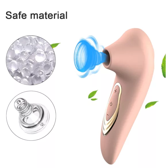 AlvUp - succionador de clítoris con vibración - silicona rosa