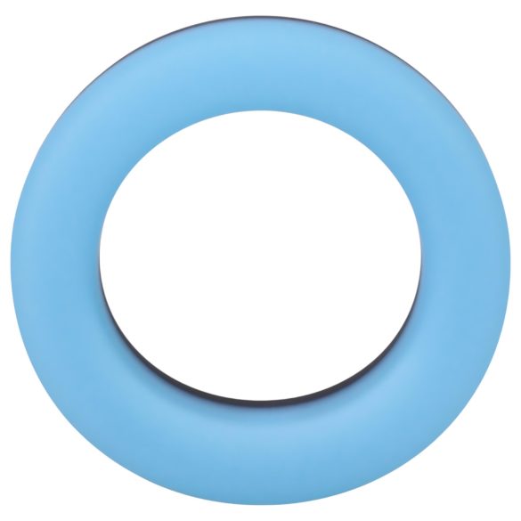 Doc Johnson The Big O - anillo vibrador luminoso (azul)