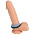 Doc Johnson The Big O - anillo vibrador luminoso (azul)