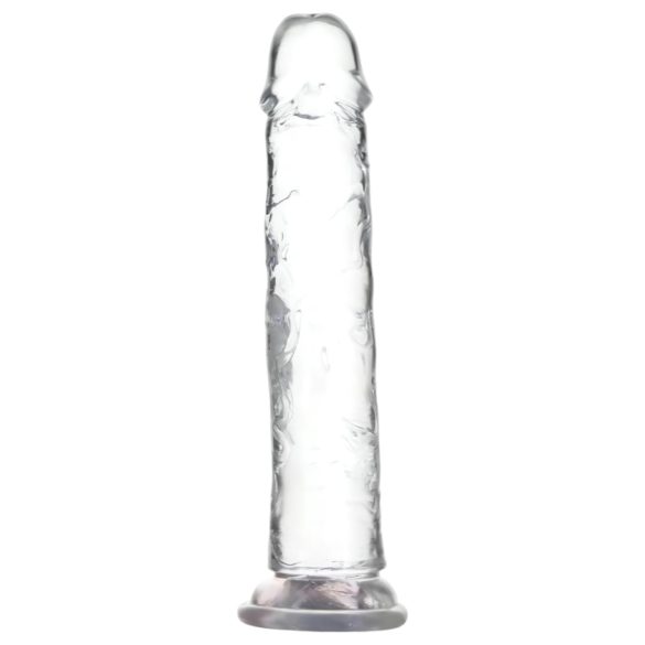 Addiction Crystal: Dildo transparente con ventosa - 20cm