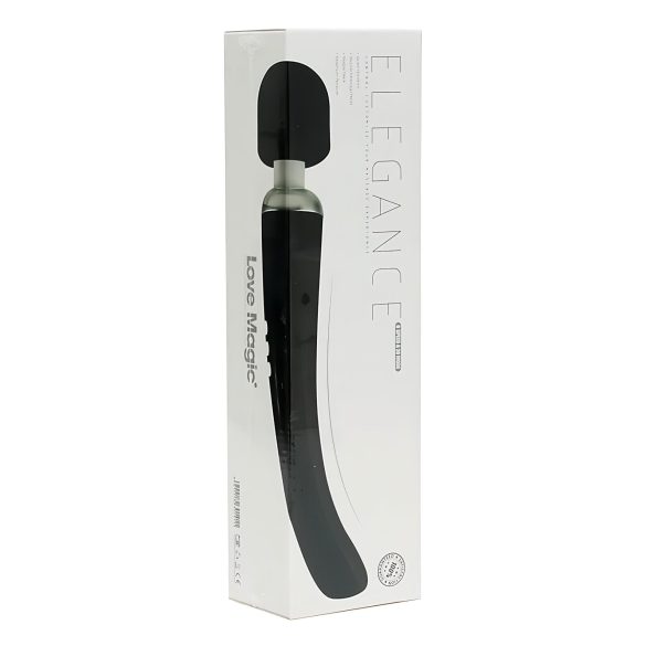 Love Magic Elegance Wand - masajeador vibrador recargable silicona negro