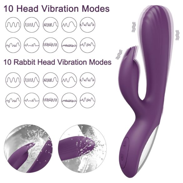 AlvUp - vibrador conejito punto G - silicona lila