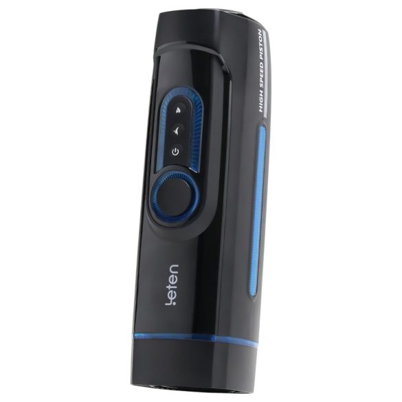 Leten SM320 - masturbador negro con gemidos, movimiento y calefacción