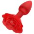 Rose Plug - vibrador anal recargable con control remoto (rojo)