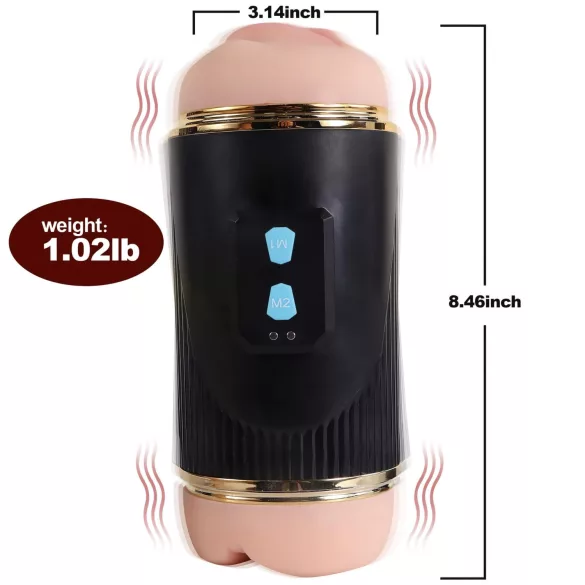 Lonely - masturbador boca y vagina - realista - color natural/negro