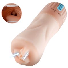  Lonely - masturbador boca succionador vibrador recargable (color piel)