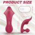 Vibrador rojo para clítoris y anal - Sex HD Chomper