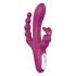 Vibrador tridente recargable y resistente al agua (lila)