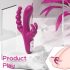 Trébol Vibrador HD - recargable, resistente al agua (lila)