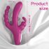 Vibrador tridente recargable y resistente al agua (lila)