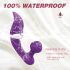 Sex HD Chomper - vibrador lila resistente al agua para clítoris y ano