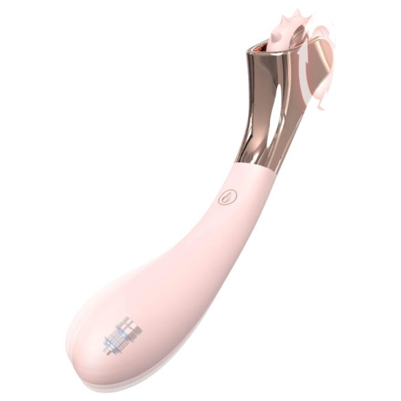Sex HD - vibrador y rueda estimulante recargable, resistente al agua (rosa)