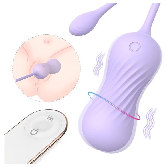 Huevo vibrador Twister HD - púrpura