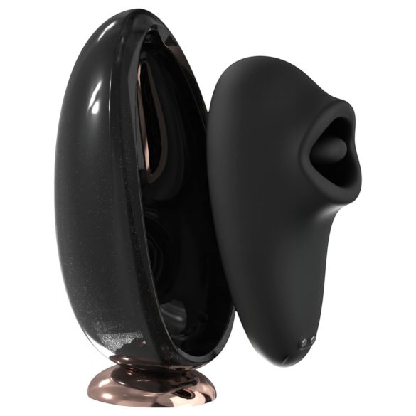 Sex HD Mirror - vibrador negro con función de calor