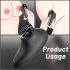 Vibrador Lamedor Calentador Negro