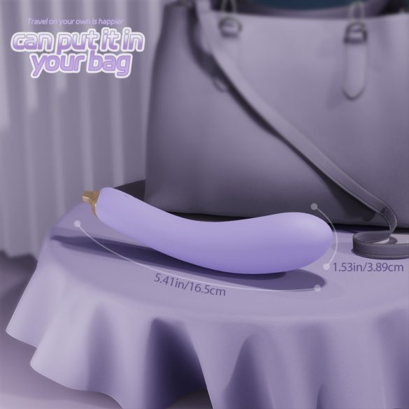 Sex HD - vibrador forma de berenjena - silicona - lila