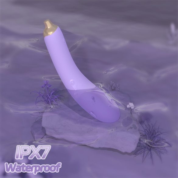 Sex HD - vibrador forma de berenjena - silicona - lila