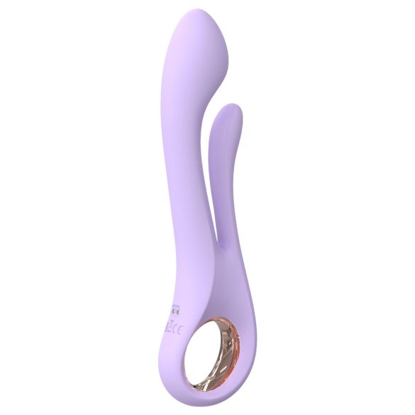 Vibrador Kaethe lila con brazo para clítoris