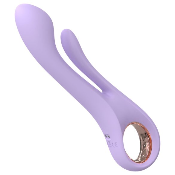 Sex HD Kaethe - vibrador con estimulador de clítoris - silicona lila