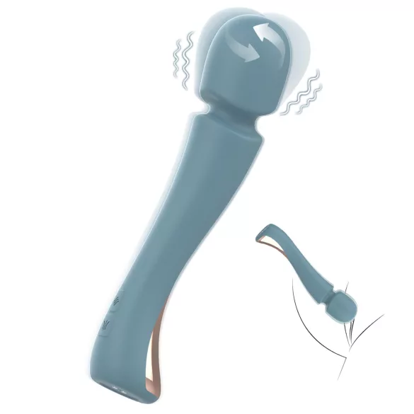 SEX HD Dancer - vibrador masajeador - silicona - color turquesa