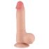 Lovetoy Sliding-Skin - dildo realista con testículos - 20 cm color natural
