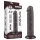 Lovetoy - Dildo realista con ventosa - doble capa - 20 cm marrón