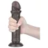 Lovetoy - Dildo realista con ventosa - doble capa - 20 cm marrón