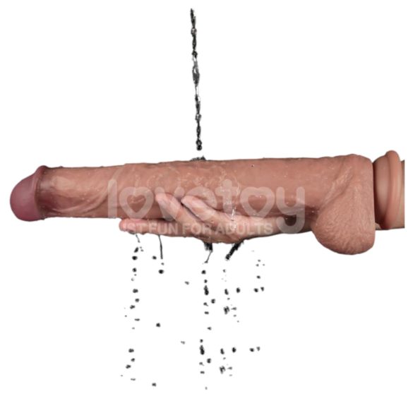 Lovetoy - dildo realista XXL - doble capa - 36,5 cm - color natural