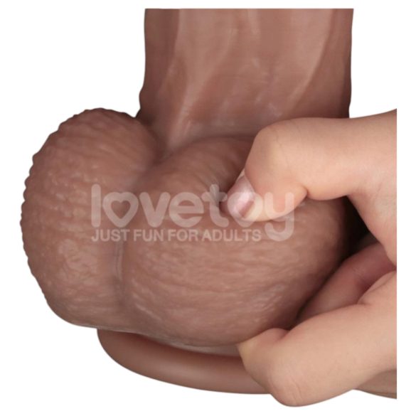Lovetoy - dildo realista XXL - doble capa - 36,5 cm - color natural