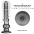 Lovetoy King Size - vibrador extra grande de 32 cm (gris)