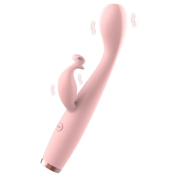 AlvUp - vibrador punto G con brazo para clítoris - silicona rosa