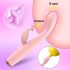 AlvUp - vibrador punto G con brazo para clítoris - silicona rosa