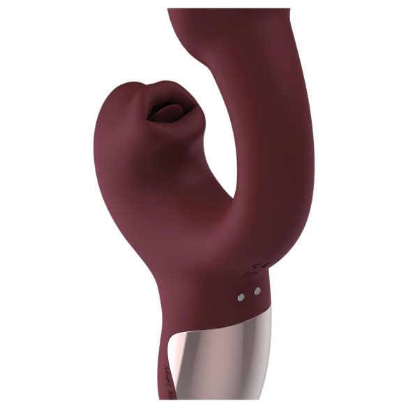 Magic Motion Magic Ponder - vibrador 2 en 1 con brazo para clítoris - burdeos