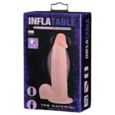Baile Inflatable - vibrador realista inflable (natural)