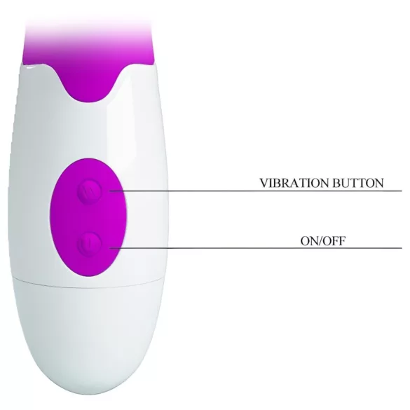Pretty Love Arthur - vibrador punto G con cabezal móvil - silicona lila