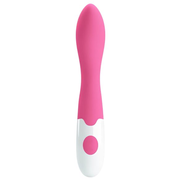 Pretty Love Bishop - vibrador punto G impermeable - silicona rosa-blanco
