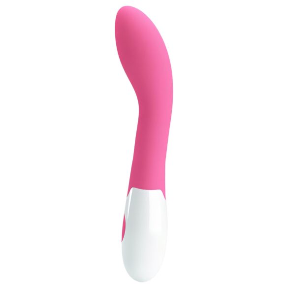 Pretty Love Bishop - vibrador punto G impermeable - silicona rosa-blanco