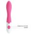 Pretty Love Bishop - Vibrador G-punto impermeable (rosa-blanco)