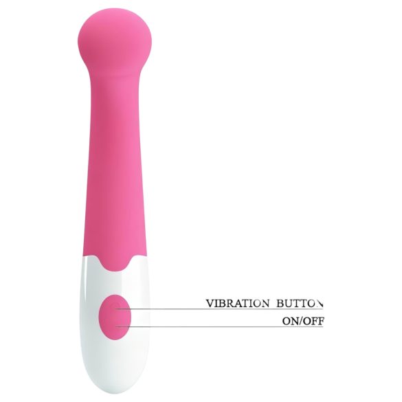 Pretty Love Charles - vibrador punto G impermeable - silicona rosa