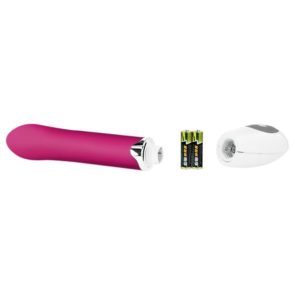 Pretty Love Daniel - vibrador punto G resistente al agua - silicona rosa/blanco
