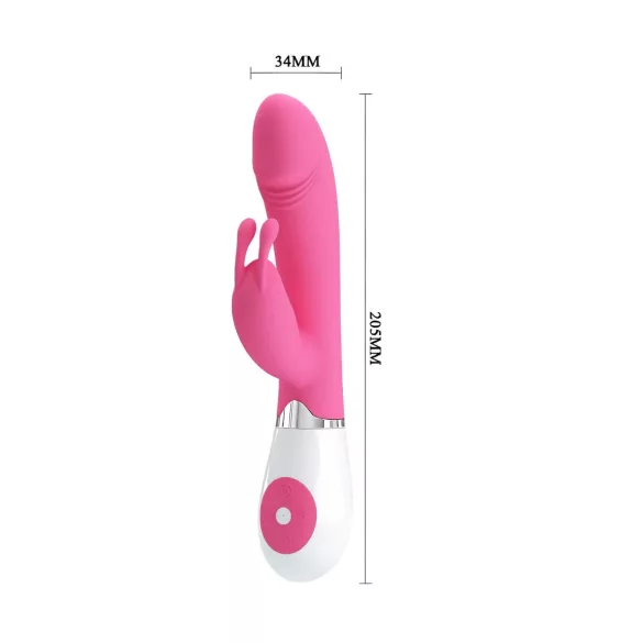 Pretty Love Gene - vibrador punto G impermeable - silicona rosa