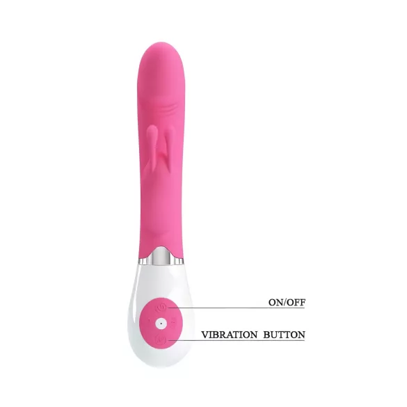 Pretty Love Gene - vibrador punto G impermeable - silicona rosa