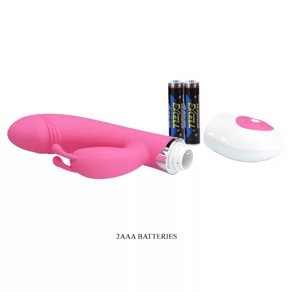 Pretty Love Gene - vibrador punto G impermeable - silicona rosa
