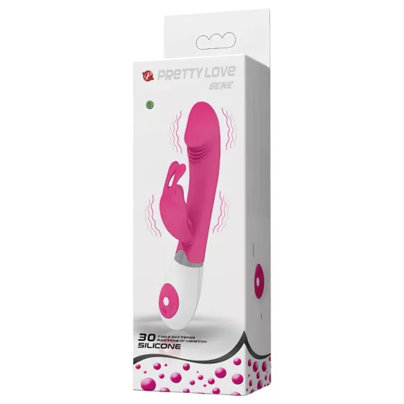 Pretty Love Gene - vibrador punto G impermeable - silicona rosa