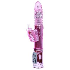 Baile - vibrador rosa con mariposa y brazo estimulante
