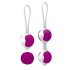 Pretty Love Orgasmic - Set de bolas geisha ajustables (blanco-violeta)