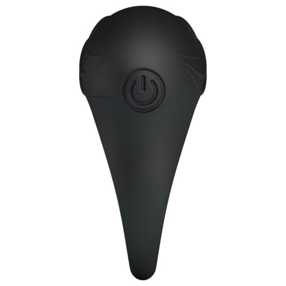 Pretty Love Bertram - anillo para pene vibrador impermeable - silicona negra
